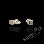 Сережки Невада з золотою пластиною 2748зол