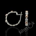 Сережки Кентукі з золотою пластиною 2751зол