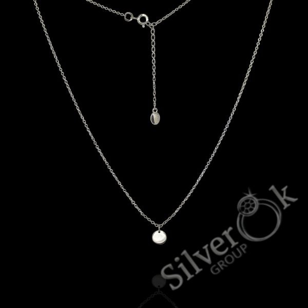 Кольє з Монеткою 1106 (Родоване) - Зображення 1