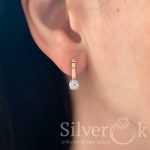 Сережки Рута з золотою пластиною 2636/1зол - Зображення 2