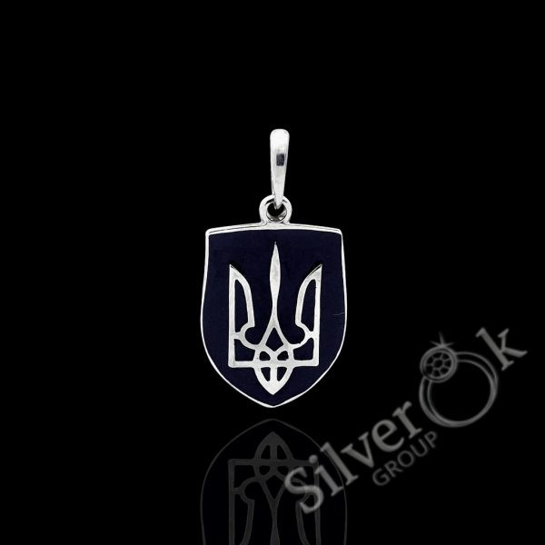 Підвіска Тризуб з емаллю 7061 (Родована) - Зображення 1