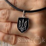 Підвіска Тризуб з емаллю 7061 (Родована) - Зображення 2