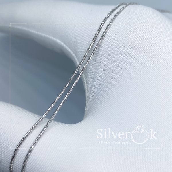 Ланцюжок Снейк (1мм) (Родований) - Зображення 2