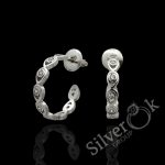 Сережки з фіанітами 4912 (Родовані)