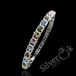 Браслет Арабський Бісмарк з фіанітами 7003ЦВ (5.5мм)