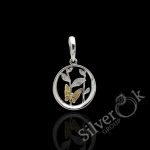 Кругла підвіска з позолотою 7257 (Родована)