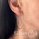 Сережки Конго (40мм) 4740 (Родовані) - Зображення 2