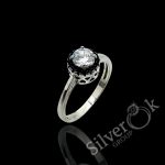 Каблучка з фіанітами А-81106 (Родована)