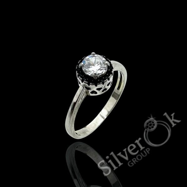 А81106 Каблучка з фіанітами А-81106 (Родована) - Зображення 1