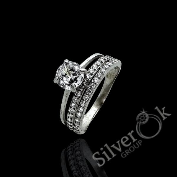 Потрійна каблучка А-81523 (Родована) - Зображення 1