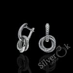 Сережки зі з'ємною підвіскою А-82084 (Родовані)