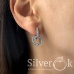 Сережки зі з'ємною підвіскою А-82084 (Родовані) - Зображення 2