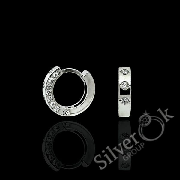 Сережки з фіанітами А-82099 (Родовані) - Зображення 1