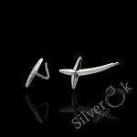 Сережки кафи Зірка А-82121 (Родовані)