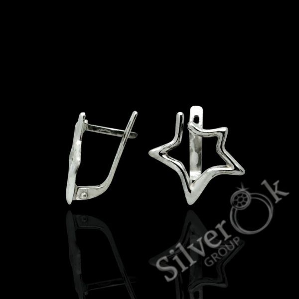 Сережки Зірки А-82640 (Родовані) - Зображення 1