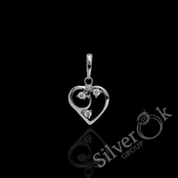 Підвіска Серце 7067 (Родована) - Зображення 1