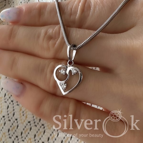 Підвіска Серце 7067 (Родована) - Зображення 2