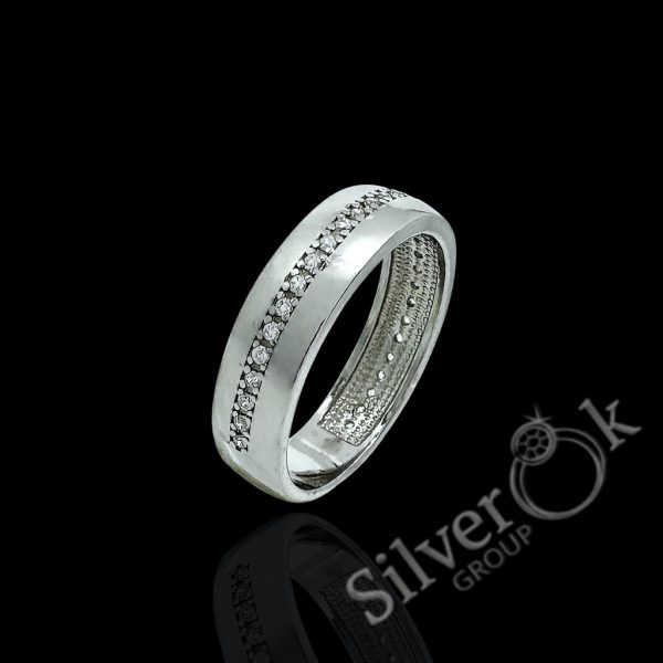 Каблучка з доріжкою фіанітів А-81094 (Родована) - Зображення 1