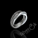 Каблучка Трініті з керамікою С1110 (Родована) - Зображення 3