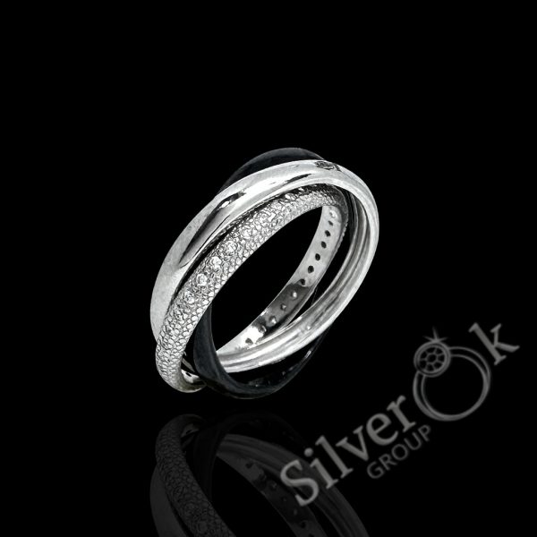 Каблучка Трініті з керамікою С1110 (Родована) - Зображення 1