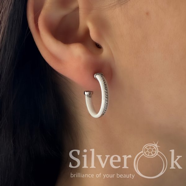 Сережки з керамікою С2061 (Родовані) - Зображення 2
