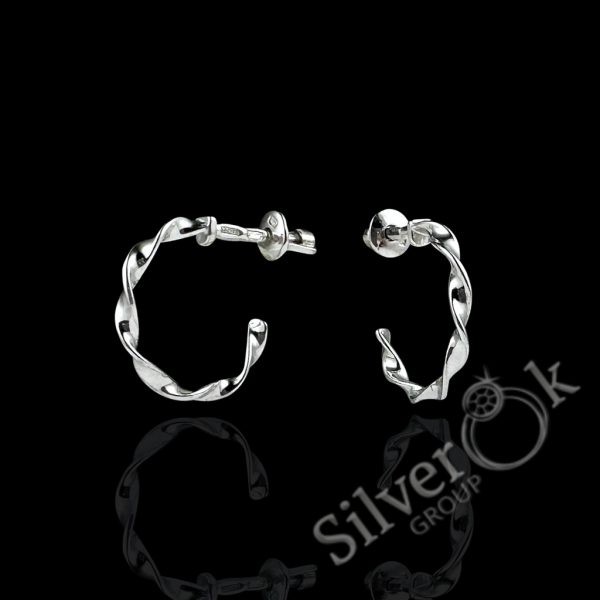 Перекручені сережки А-82886 (Родовані) - Зображення 1