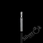 Підвіска Паличка з фіанітами А-89008 (Родована)