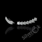 Сережки кафи з Квіточками А-82745 (Родовані)