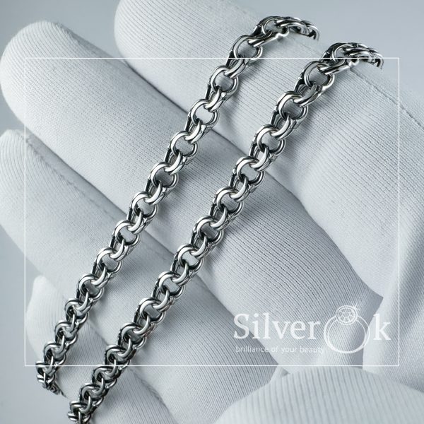 Ланцюжок Плоский Бісмарк 6007/10 (4.0мм) - Зображення 2