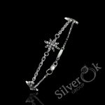 Браслет з Зірками А-75160 (Родований)