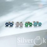 Сережки Квіточки на закрутках А-72226 (Родовані) - Зображення 2