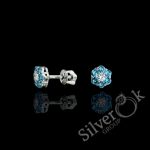 Сережки Квіточки на закрутках А-72226 (Родовані) - Зображення 6