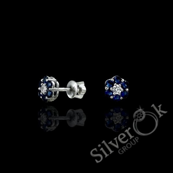 Сережки Квіточки на закрутках А-72226 (Родовані) - Зображення 4