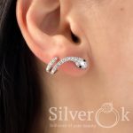 Сережки кафи Змія А-82892 (Родовані) - Зображення 2
