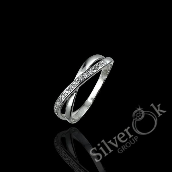 А81068 Каблучка з фіанітами А-81068 (Родована) - Зображення 1