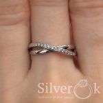 Каблучка з фіанітами А-81068 (Родована) - Зображення 2