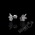 Дитячі сережки Єдинороги А-82786 (Родовані)