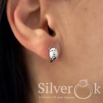 Дитячі сережки Киці А-82836 - Зображення 2