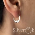 Сережки Місяць А-82861 (Родовані) - Зображення 2