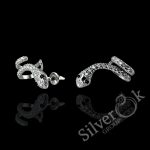 Сережки кафи Змія А-82892 (Родовані)