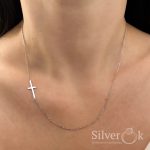 Кольє з Хрестиком А-86083 (Родоване) - Зображення 2