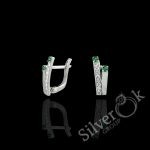 Сережки з фіанітами А-72057 (Родовані)