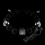 Браслет з вулканічною лавою А-75275 (Молот Тора, Тризуб, Валькнут)