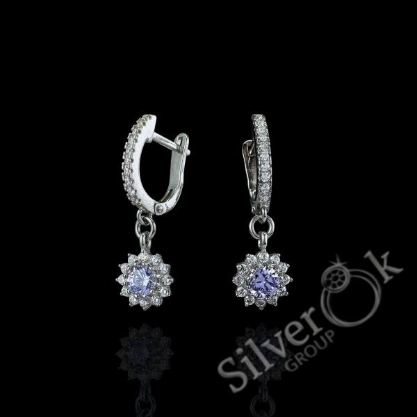 Сережки з Квітками А-82089 (Родовані) - Зображення 1