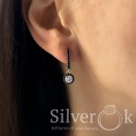 Сережки з фіанітами А-82106 (Родовані) - Зображення 2