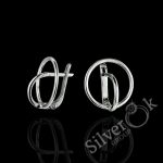 Круглі сережки А-82829 (Родовані)