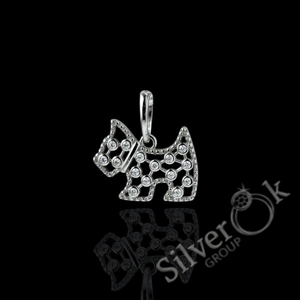 А89069 Підвіска Песик А-89069 (Родована) - Зображення 1