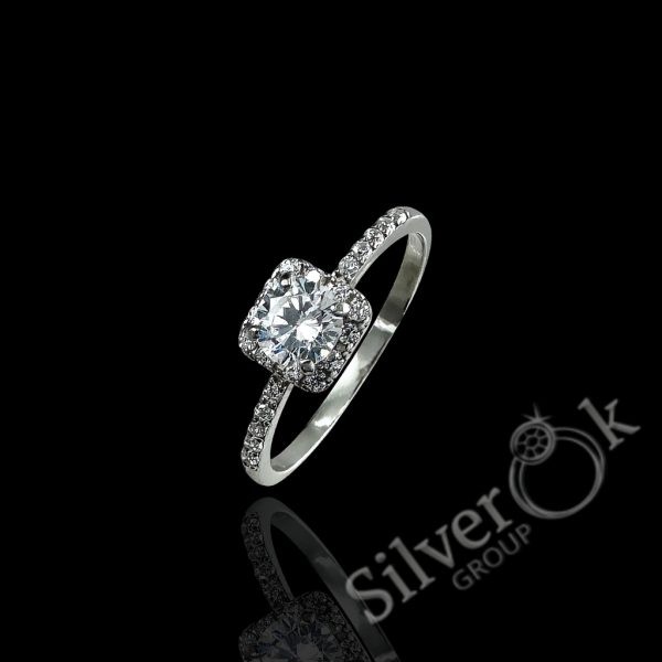 Каблучка з фіанітами А-81025 (Родована) - Зображення 1