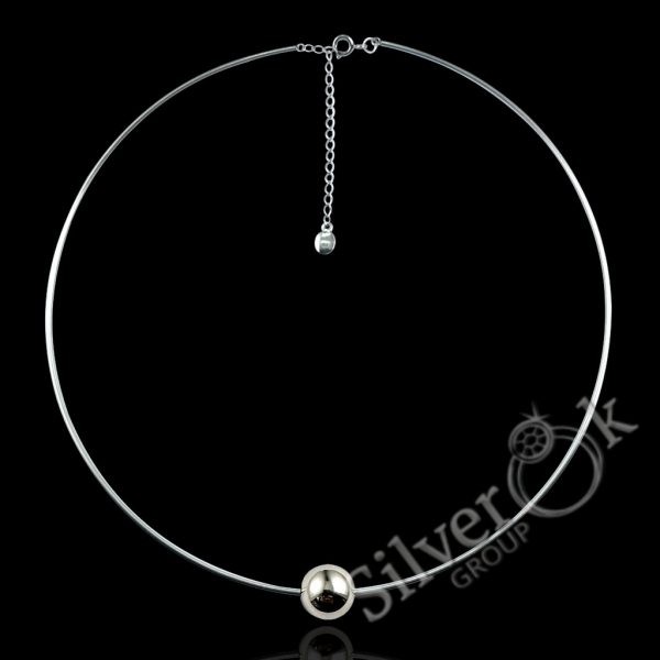 Жорстке кольє з Кулькою 1099 (Родоване) - Зображення 1