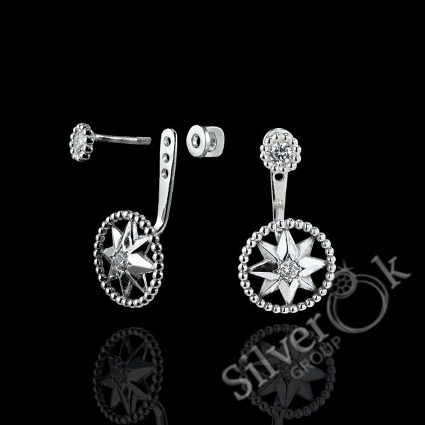 Сережки джекети Роза Вітрів 82101 - Зображення 1